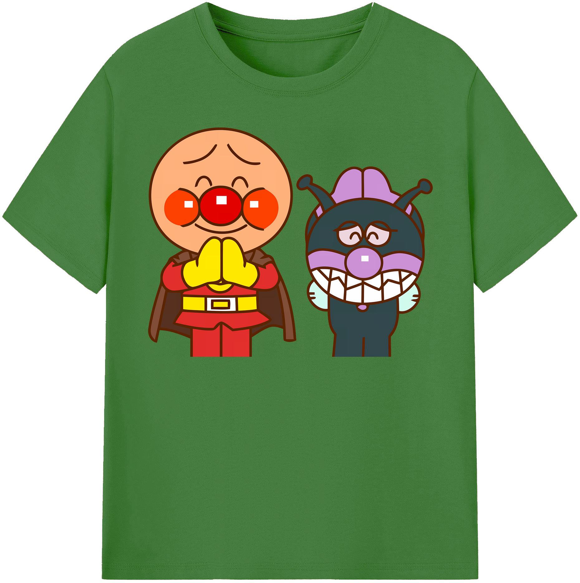 （画像用） アンパンマン Anpanman レディースカジュアルプリントTシャツ（綿100％）